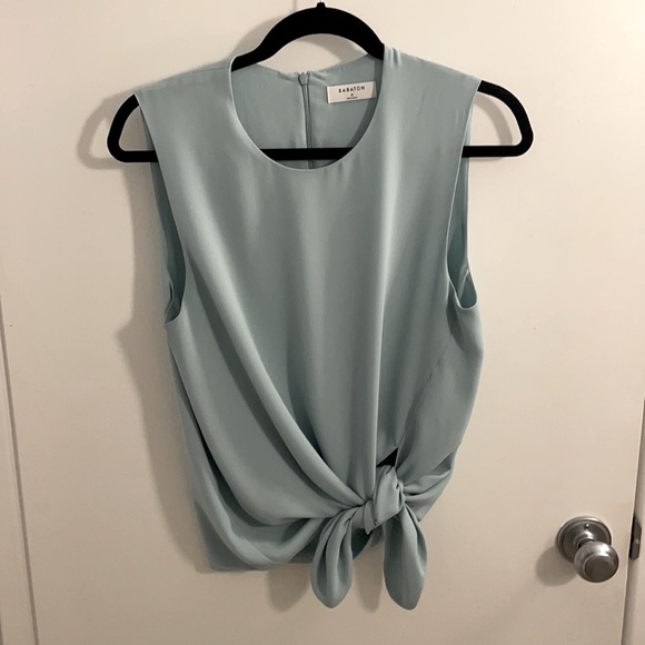 Babaton Tops - Turquoise tie-front top from Aritzia. Babaton. Size medium.